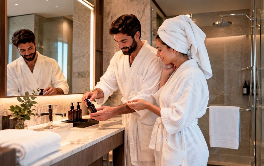 Experiência de banho no hotel: como transformar o banheiro em diferencial